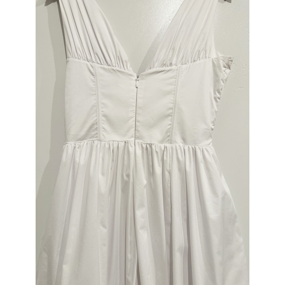 House of CB Emmelina White Cotton Corset Sundress Size Medium - Picture 9 of 14